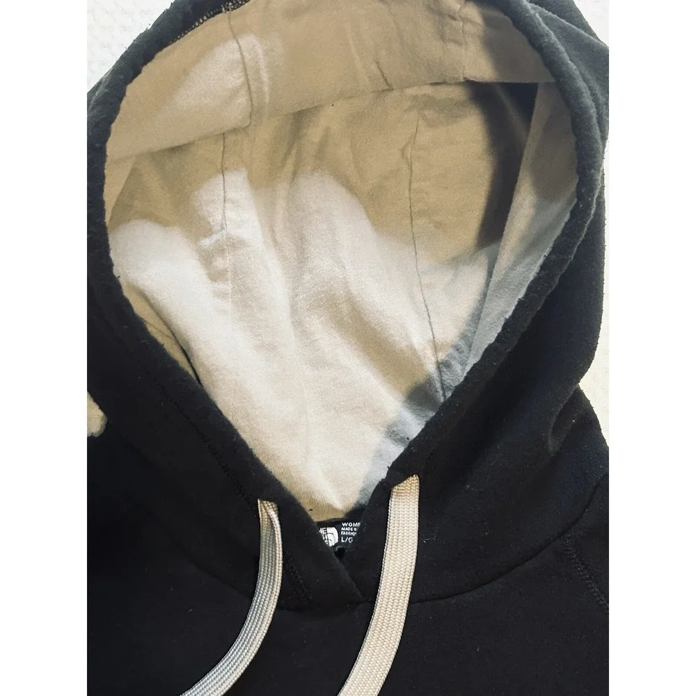 The North Face USA Women's Large Black Hoodie Never Stop Exploring Sweatshirt